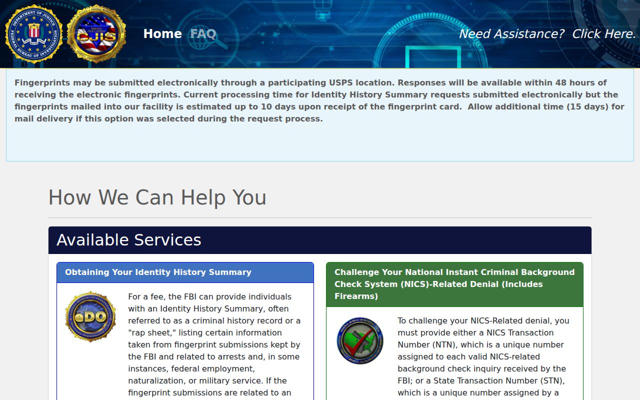 Genesee County criminal record federal identity history order portal